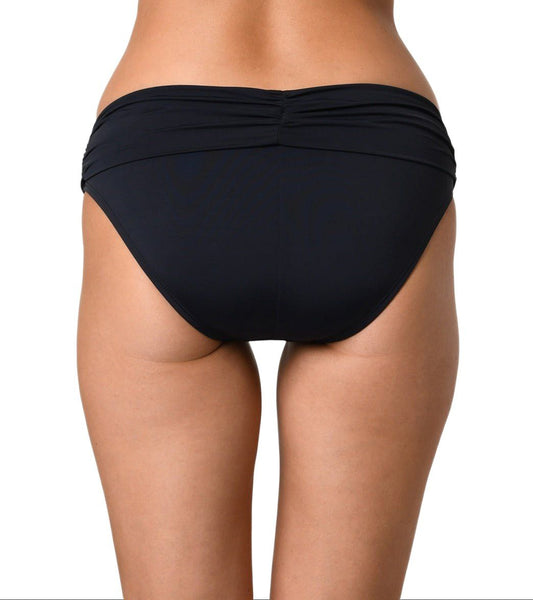 JANTZEN Women's Black High Rise Double Layered Swim Bottom #7007 8 NWT