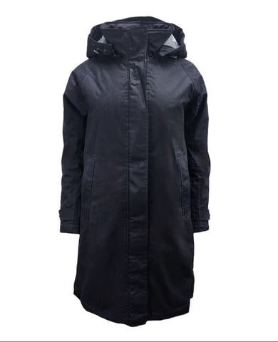 HoodLamb Women's Black Slim Long Hemp Vest Insert Coat 420 NWT
