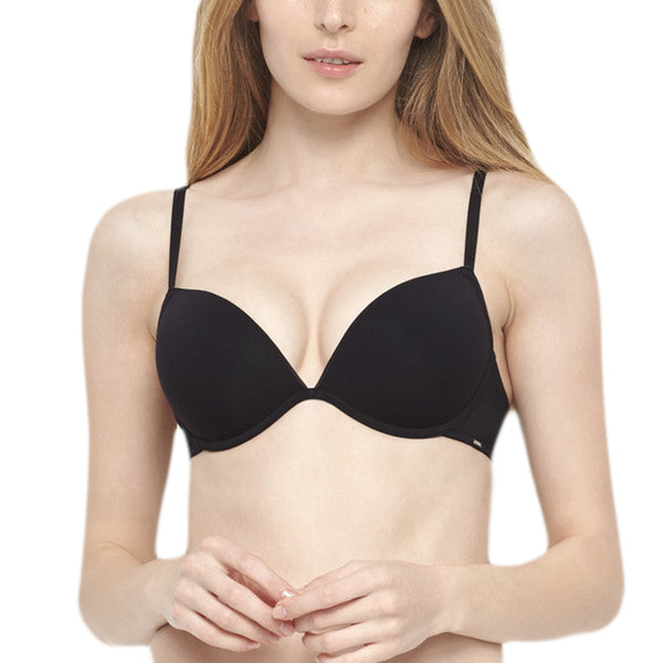 BeMe NYC Women's Essensuals Plunge Light Push Up Bra BMED02 $43 NWT