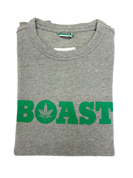 BOAST Women's Heather Gray Crewneck Sweatshirt $125 NEW