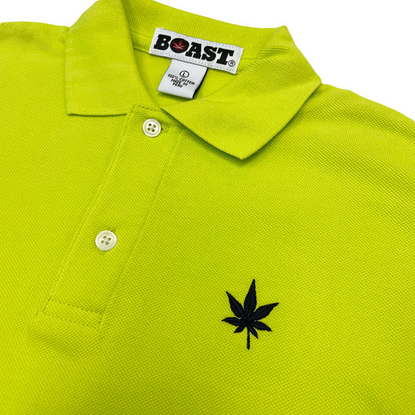 BOAST Boy's Lime Punch Polo Shirt 131600001 $50 NEW
