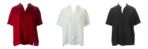 MARINA RINALDI Women's Brera Flax Blouse $295 NWT