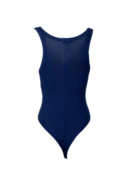 SUZIE KONDI Women's Navy Hand Knit Body Tank Top #104 XS NWT