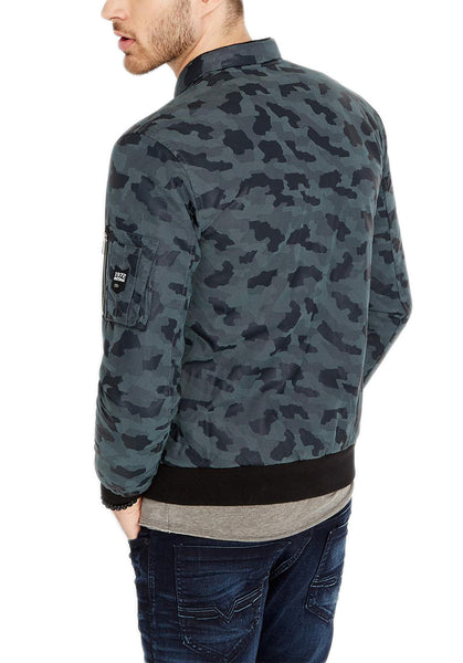 Buffalo David Bitton Men's Pale Charcoal Jagona Bomber Jacket BM19951 $139 NEW