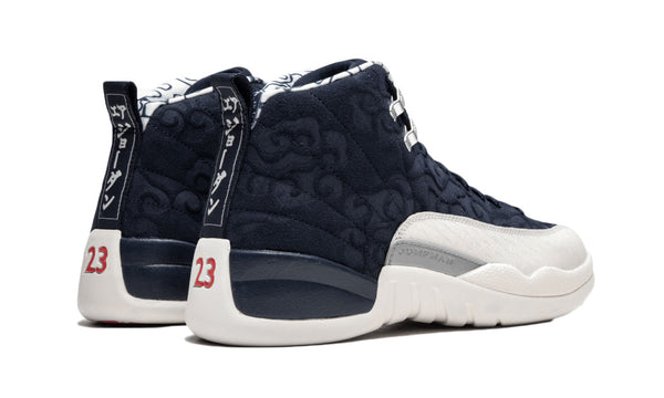 NIKE Kid's Air Jordan 12 Retro PRM (GS), College Navy/University Red