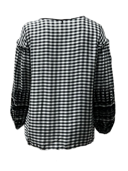 Marina Rinaldi Women's Nero Babordo Viscose Top NWT