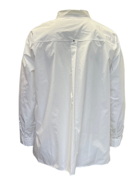 Marina Rinaldi Women's White Bacheca Button Down Shirt NWT