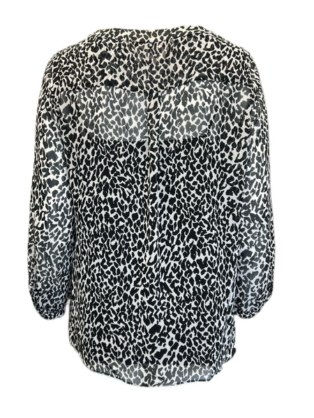Marina Rinaldi Women's Brown Baciato Animal Printed Blouse Size 16W/25 NWT