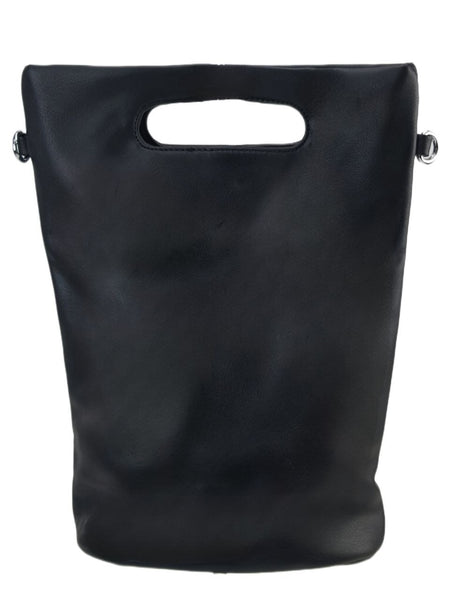 URBAN ORIGINALS Women's Black Vegan Leather Bucket Bag #BC1 One Size NWT