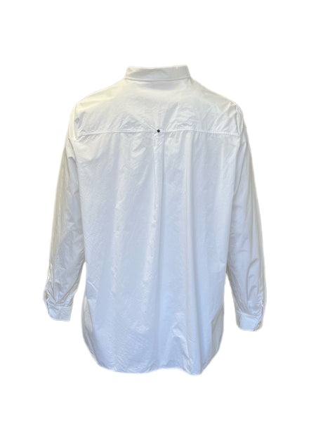 Marina Rinaldi Women's White Bagatto Cotton Shirt Size 22W/31 NWT