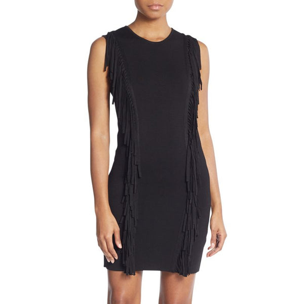 REBECCA MINKOFF Women's Bailando Fringe Dress $298 NWT