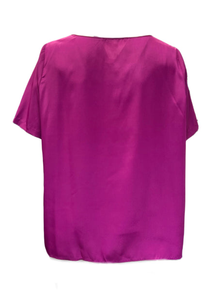 Marina Rinaldi Women's Pink Ballo Pullover Blouse NWT