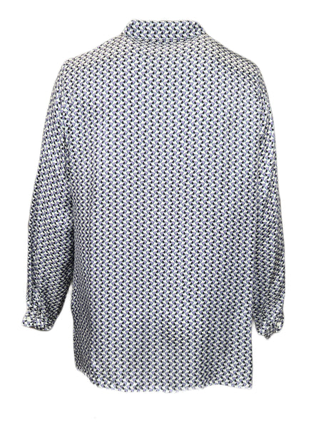 Marina Rinaldi Women's Purple Baluardo Button Down Shirt NWT