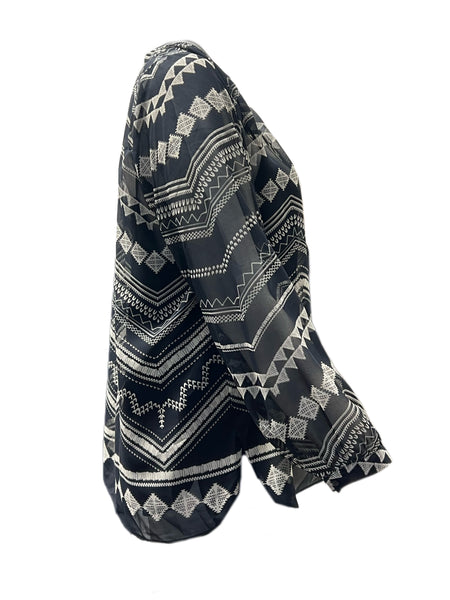 Marina Rinaldi Women's Nero Balzac Blouse NWT