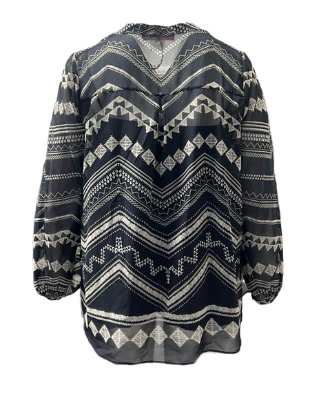 Marina Rinaldi Women's Nero Balzac Blouse NWT