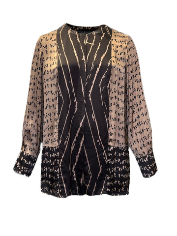 Marina Rinaldi Women's Camel Bamby Viscose Blouse NWT