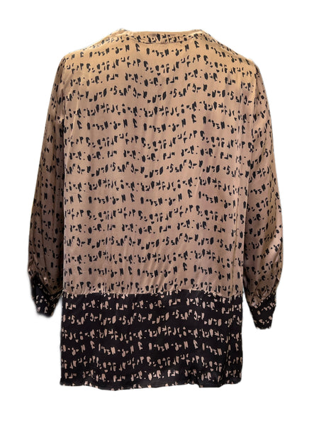 Marina Rinaldi Women's Camel Bamby Viscose Blouse NWT