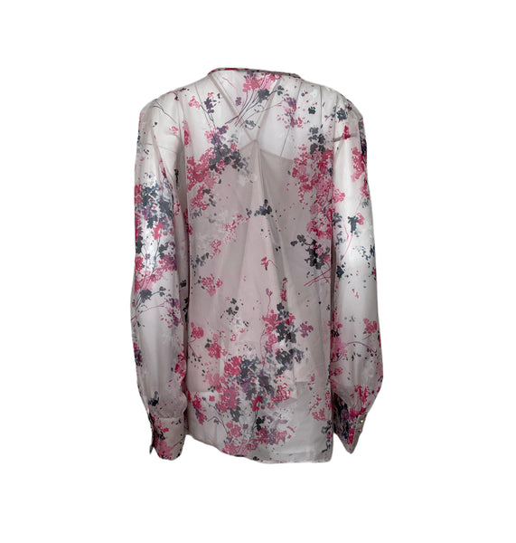 Marina Rinaldi Women's Pink Bamby Button Closure Blouse NWT