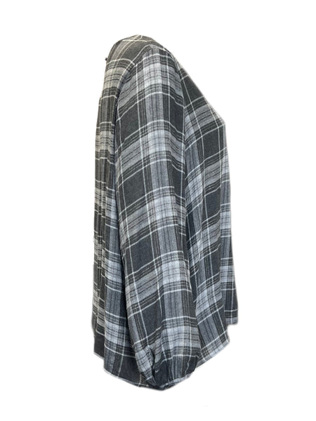 Marina Rinaldi Women's Grey Banchisa Pullover Shirt NWT