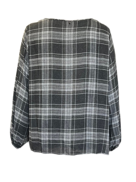 Marina Rinaldi Women's Grey Banchisa Pullover Shirt NWT