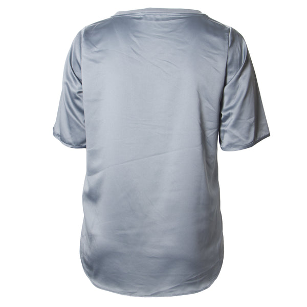 MARINA RINALDI Women's Bandiera Hi-Low Blouse $185 NWT