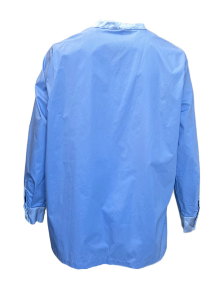 Marina Rinaldi Women's Blue Bandolo Cotton Shirt NWT