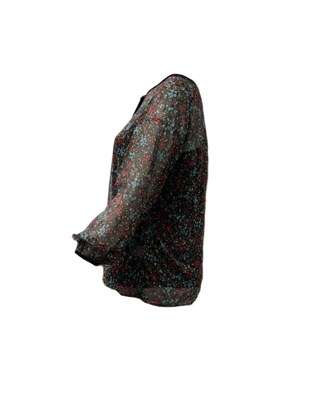 Marina Rinaldi Women's Black Bangkok Pullover Blouse NWT