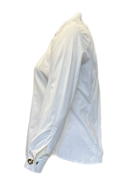Marina Rinaldi Women's White Bangkok Button Down Shirt NWT