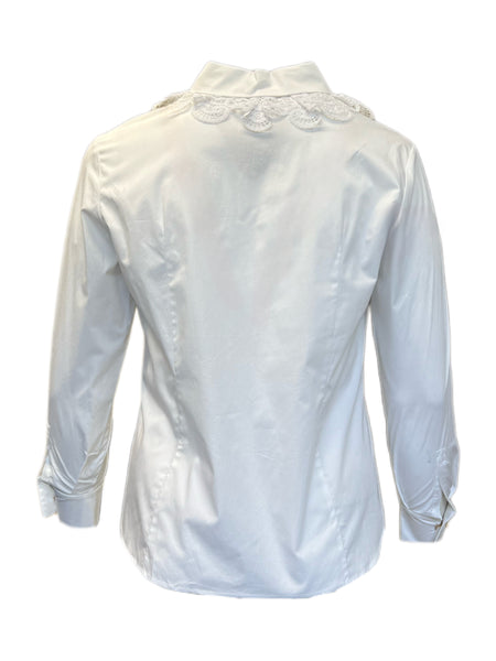 Marina Rinaldi Women's White Bangkok Button Down Shirt NWT