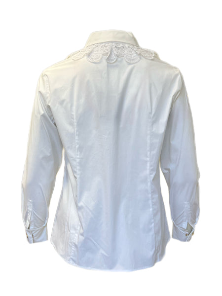 Marina Rinaldi Women's White Bangkok Button Down Shirt Size 14W/23 NWT