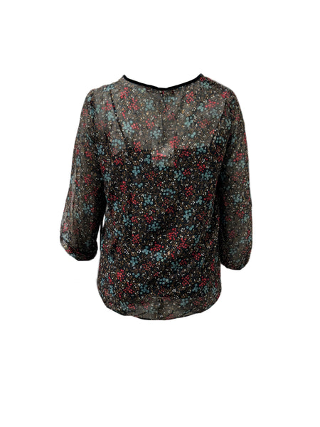 Marina Rinaldi Women's Black Bangkok Pullover Blouse NWT