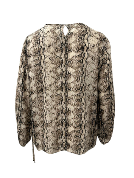 Marina Rinaldi Women's Beige Banjo Pullover Blouse NWT