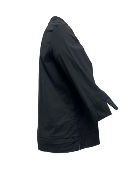 Marina Rinaldi Women's Black Barbareasy Button Down Shirt Size 14W/23 NWT