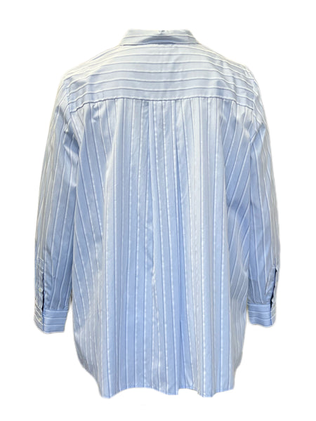 Marina Rinaldi Women's Blue Barca Cotton Shirt NWT