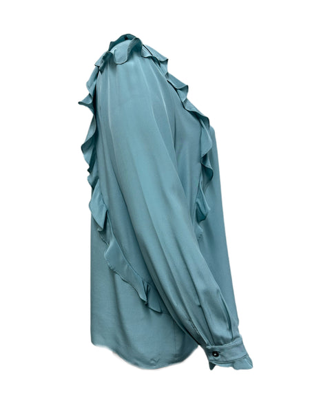 Marina Rinaldi Women's Blue Barone Pullover Blouse NWT