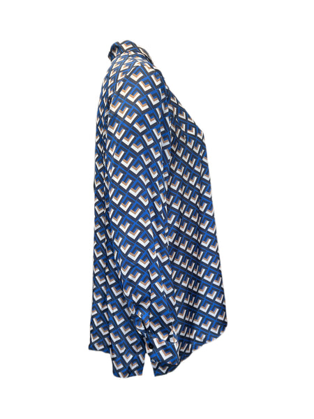 Marina Rinaldi Women's Blue Barone Button Closure Size 22W/31 NWT