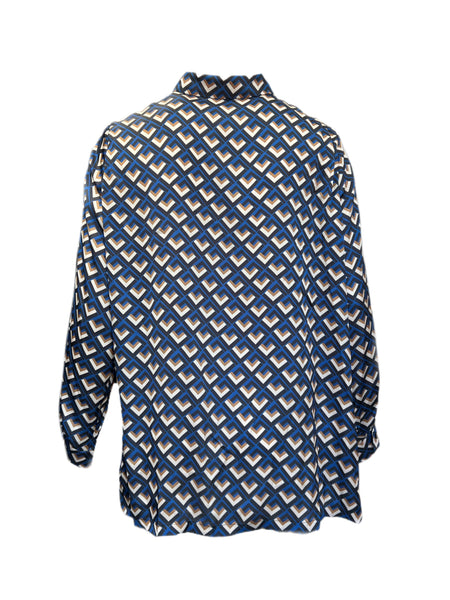 Marina Rinaldi Women's Blue Barone Button Closure Size 22W/31 NWT