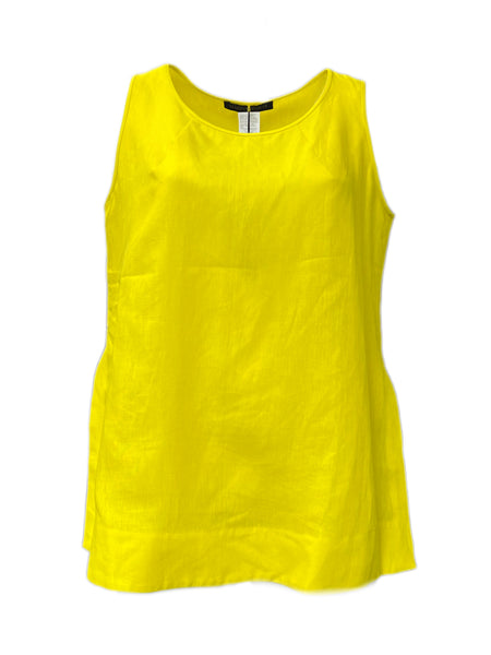 Marina Rinaldi Women's Yellow Basic Sleeveless Tank Top NWT