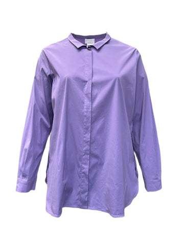 Marina Rinaldi Women's Purple Basic Button Down Shirt NWT