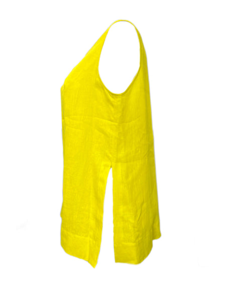Marina Rinaldi Women's Yellow Basic Sleeveless Tank Top NWT