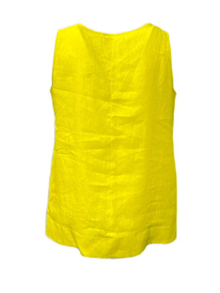 Marina Rinaldi Women's Yellow Basic Sleeveless Tank Top NWT