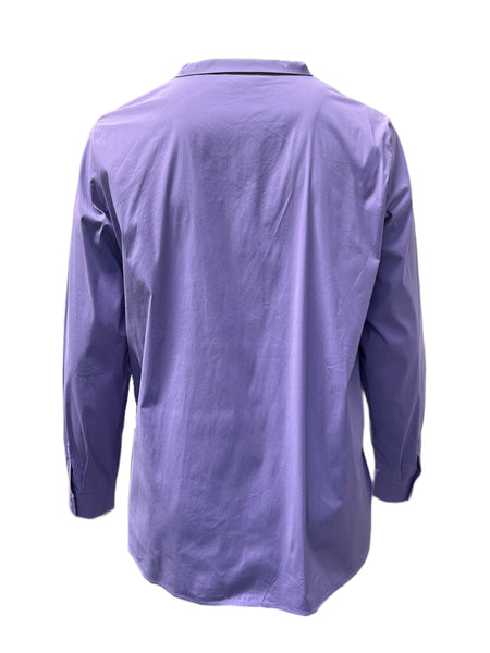 Marina Rinaldi Women's Purple Basic Button Down Shirt NWT