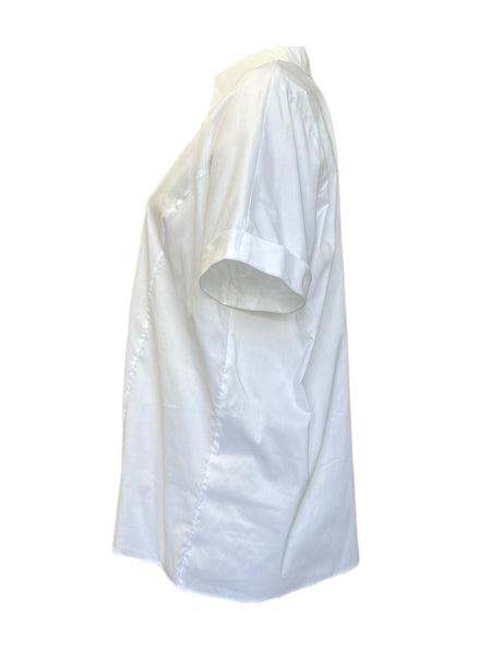 Marina Rinaldi Women's White Basilare Pullover Shirt NWT