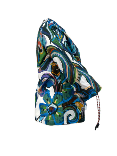 Marina Rinaldi Women's Multicolor Basilico 3/4 Sleeve Blouse NWT