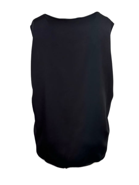 Marina Rinaldi Women's Black Batik Pullover Blouse NWT