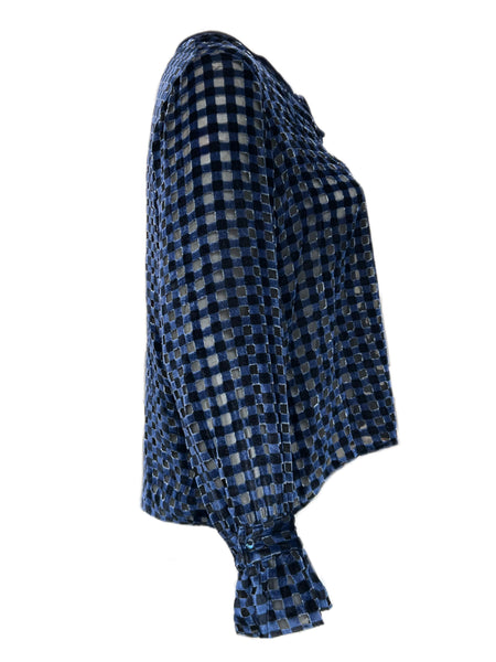 Marina Rinaldi Women's Blue Battigia Pullover Shirt NWT