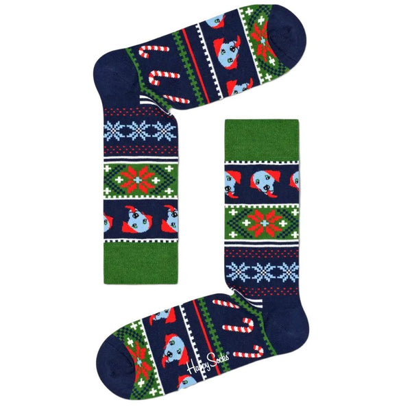 HAPPY SOCKS Unisex Bauble Crew Socks Gift Set 2 Pairs Size 8-12 NWB
