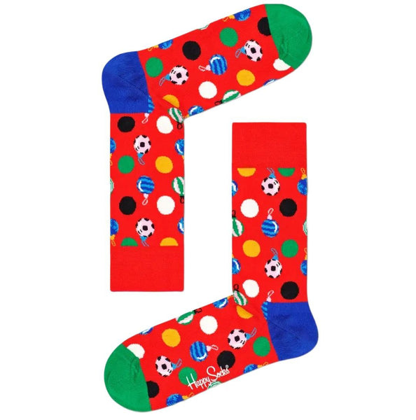 HAPPY SOCKS Unisex Bauble Crew Socks Gift Set 2 Pairs Size 8-12 NWB