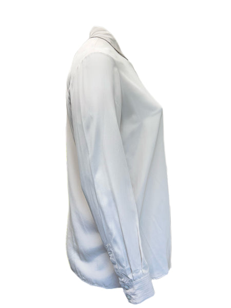 Marina Rinaldi Women's Beige Baviera Button Down Silk Shirt Size 14W/23 NWT