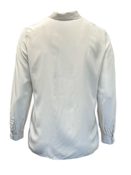 Marina Rinaldi Women's Beige Baviera Button Down Silk Shirt Size 14W/23 NWT